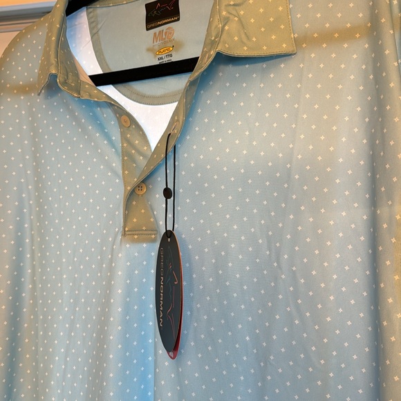 Greg Norman | Men's Ml75 Microlux Print Golf Polo - Picture 2 of 6